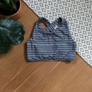 Albion Channel Stripe Game Changer Swim Crop